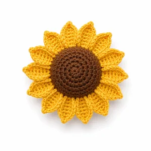 Flores e plantas em crochê