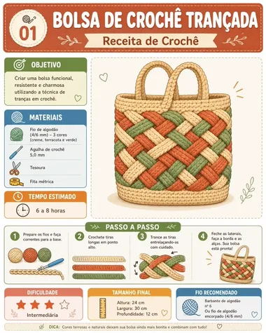 Receita de bolsa trançada